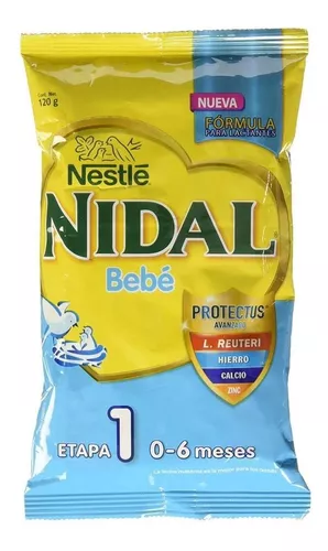 Fórmula infantil em pó Nestlé Nidal 1 en sacola x 8 unidades de