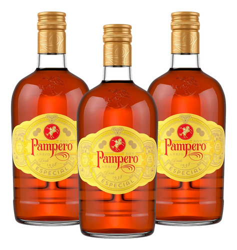 Ron Pampero Especial 700 Ml Caja 3 Unidades