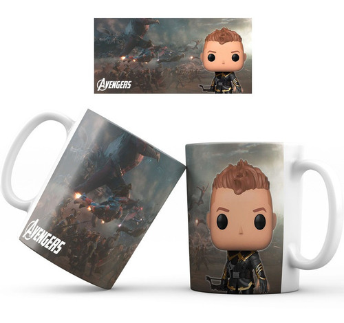 Mug Taza Avengers Vengadores Funko Pop Regalo 006