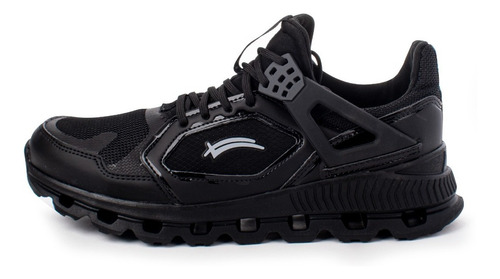 Imagen 3 de 6 de Tenis Para Correr Hombre Karosso Negro Kn100
