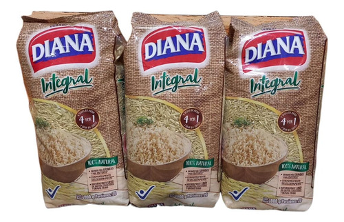 Arroz Diana Integral X 3 Und - Kg a $6