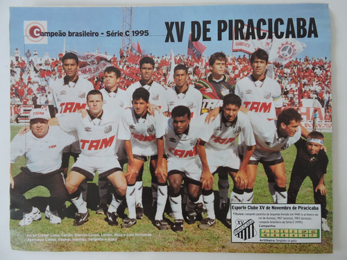 Poster Avulso Placar Xv De Piracicaba-sp E Jí-paraná-ro 1995 (Usado)