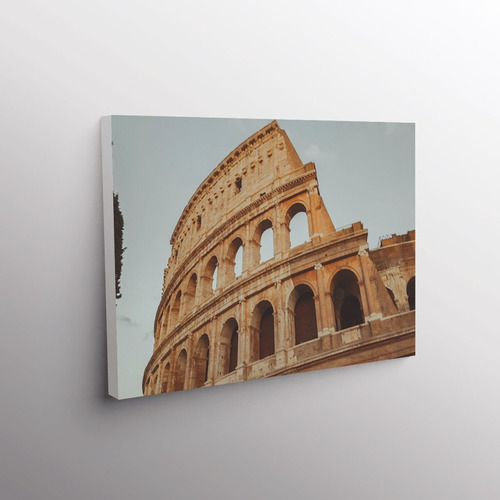 Cuadro Coliseo Italia Roma 40x30cm Lienzo - Canvas