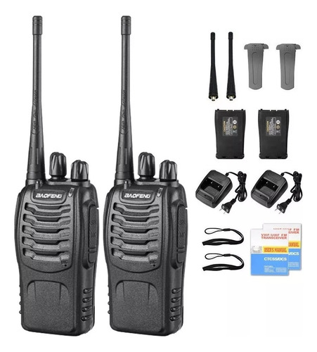 Radio Walkie Talkie Baofeng Bf-888s Uhf X2 Bateria 2800 Mah