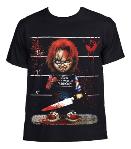 Camiseta Estampada Unisex Chucky Halloween Terror Calidad