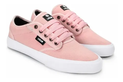 Zapatillas Vicus Girls Folk Rosa Pastel Lona Env o gratis
