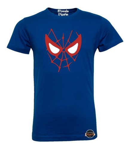 Poleras Para Hombre Avengers Spiderman Rostro! 100% Algodón!