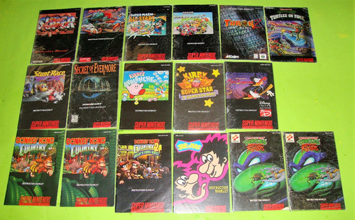 Manuales Para Juegos Super Nintendo Snes (mr2023) $500 C/u