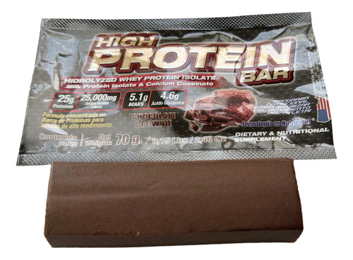 5 X High Protein Bar 25g De Proteina Barra Chocolate Brownie