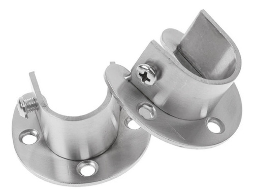 . 4x Socket De Varilla De Acero Inoxidable Brida Rob 25mm