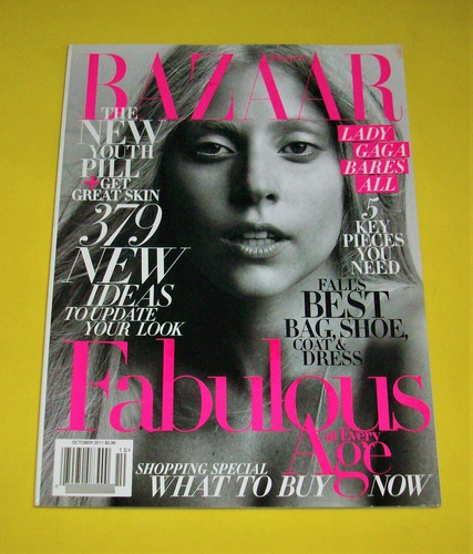 Lady Gaga Revista Harpers Bazaar Usa Octubre 2011