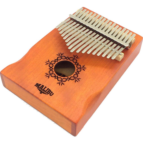 Kalimba 17 Notas Malibu Kb50 Mahogany Dó Bag E Acessórios