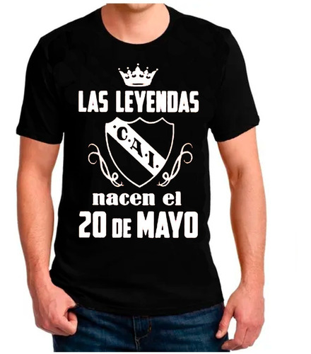 Polera Estampada Cumpleaños Fecha Personalizada Leyenda