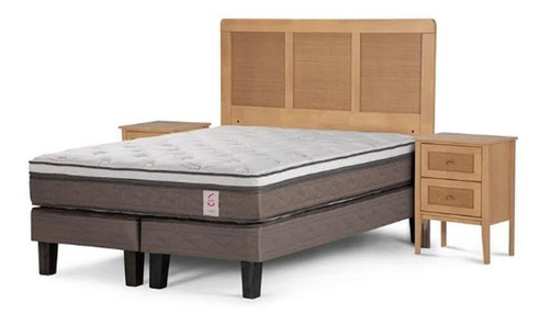 Cama Rosen New Style 6 1.80x2.00 King Con Muebles Charles