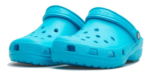 Sandalias Crocs Mujer Azul Aqua Classic Clog Style