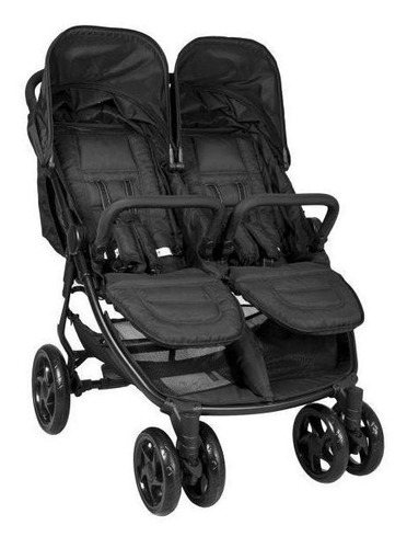 Coche Gemelar Lado A Lado Pietro Deluxe Evezo Negro