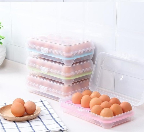 Huevera Con Tapa 15 Huevos Organizador Heladera Hermético