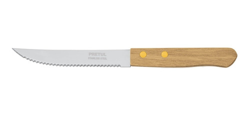 Cuchillo Para Asado Sierra 5' Mango Madera Pretul 23083