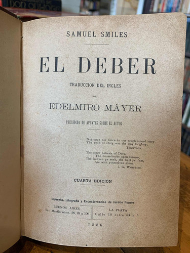 Samuel Smiles, El Deber