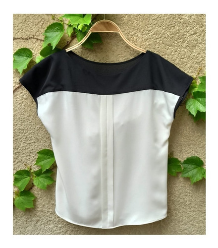 Blusa Combinada Tela Crepe, Diseño Exclusivo