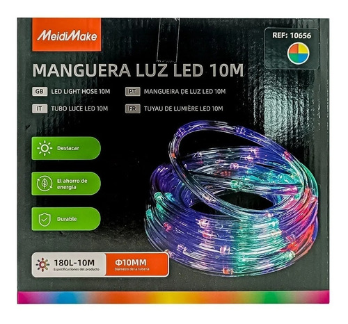 Manguera De Luz Adorno Navidad Led 180l - 10m