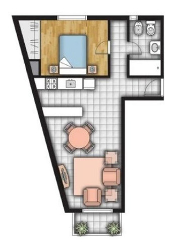 Imagen 13 de 13 de Excelente Departamento De 1 Dormitorio + Cochera