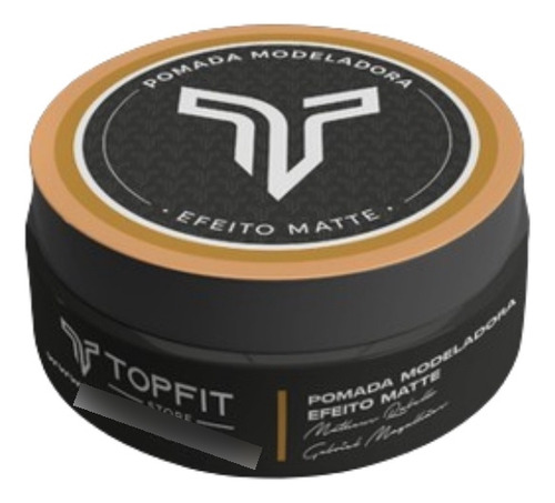 Pomada Topfit Modeladora Fixador Forte Efeito Seco Matte 