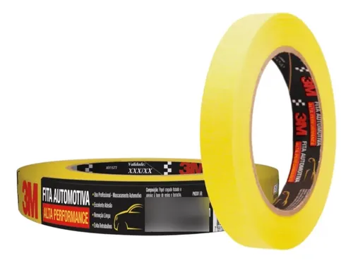 Cinta De Enmascarar Automotriz 18mm X 50mt (4 Unidades) 3m