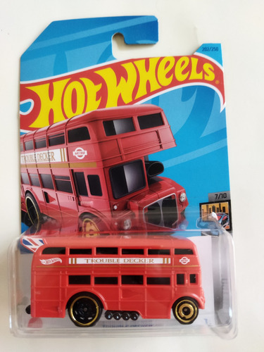 Hot Wheels Trouble Decker Autobus Metro 7/10 Rojo Gg5