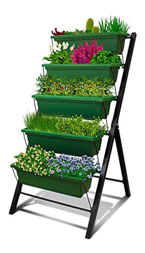 Imagen 1 de 7 de Jardinera Vertical De 4 Pies - 5 Niveles