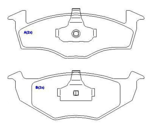Pastilha Freio Dianteira Voyage 1.0 1.6 2009 2010 11 12 13..