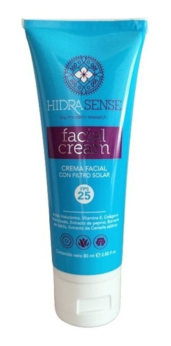 Hidrasense Crema Facial Con Filtro Solar 25 Fps  80 Ml