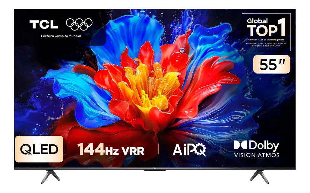 Smart TV TCL 55 QLED 4K WiFi Bluetooth Google TV