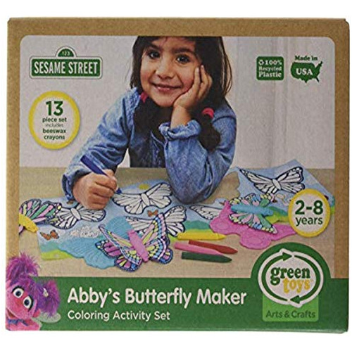 Green Toys Abby Butterfly Maker Sesame Street Coloring Set C