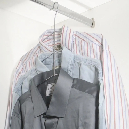 Kit 3x Cabide Triplo Camiseiro Fiver Organizador Para Camisa Cor Cromado