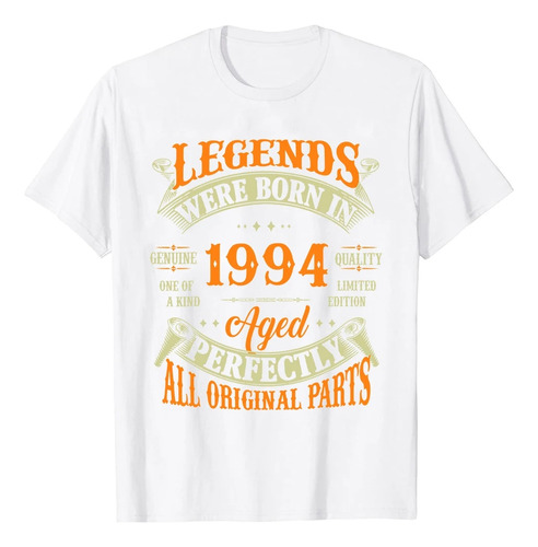 Legend 1994 Camiseta De Algodón De Manga Corta Estampada