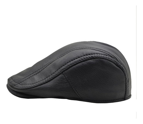 Newsboy - Gorro Plano De Piel Suave Para Hombre