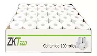 Rollos Papel Térmico 57x45 Mm Punto De Venta Zkteco 100 Und