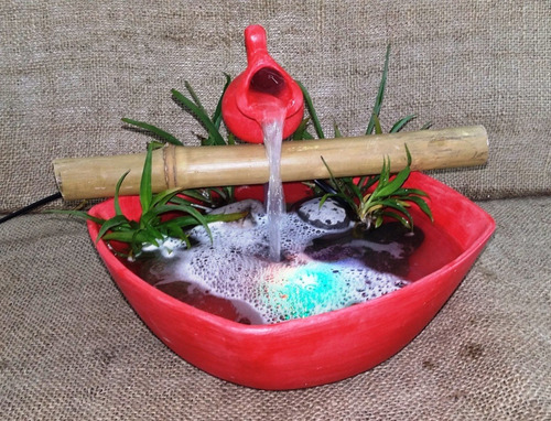 Fuente De Agua Con Luz Led Variedad De Colores