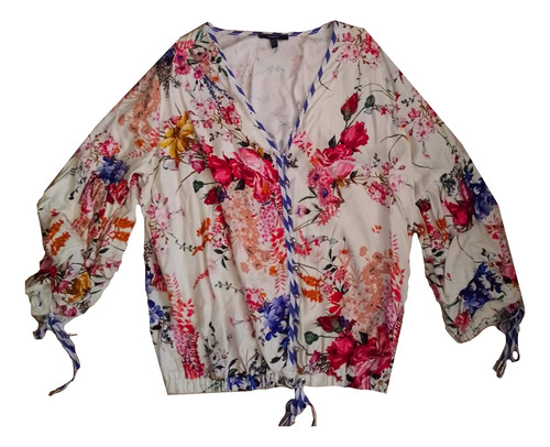 Blusa Floral Studio F Beige