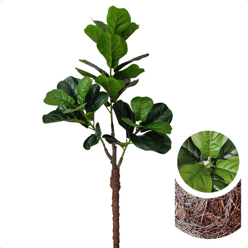 Planta Lyrata Artificial 130cm Ficus Toque Real Sem Vaso
