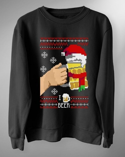 Poleron Polo De Navidad - I Love Beer