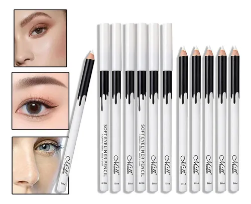 comprar Pack 12 Lápices Delineadores De Ojos Color Blanco