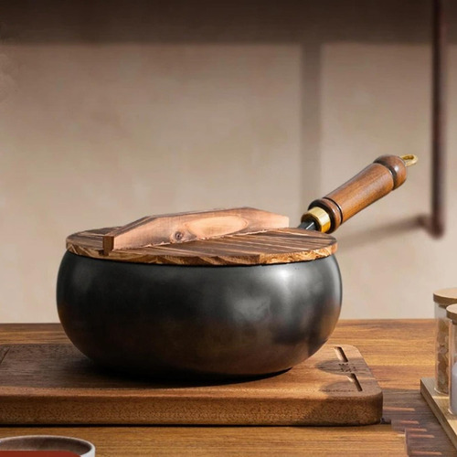 Wok Antiadherente Salteado For Cocinar En Forma De Vientre,