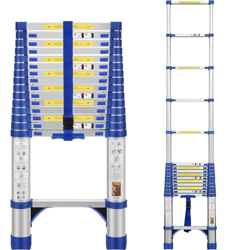 Escalera Telescópica Triangulares De Capacidad De 330 Libras