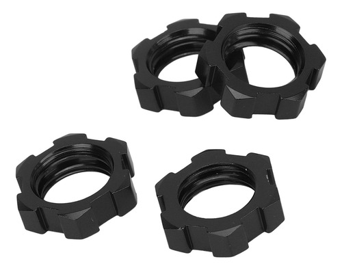 Adaptador De Cubo Hexagonal De Rueda Negro Negro De 17 Mm, 4