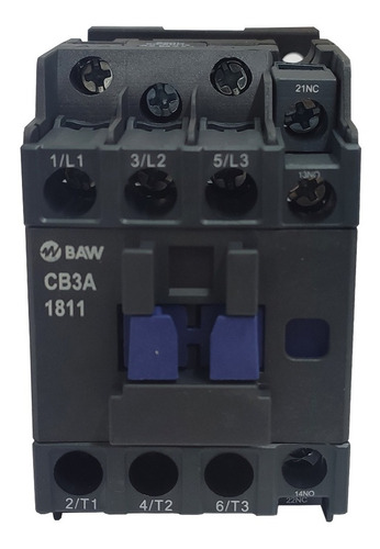 Imagen 2 de 7 de Contactor Tripolar 32a Bobina 220v Baw + Modelo Cb3a1810m7