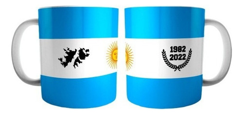 Taza Ceramica Calidad Malvinas Argentinas Bandera Mod 08