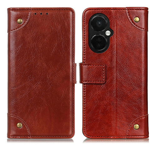 Copper Buckle Nappa Texture Case For Oneplus Nord Ce 3 Lite