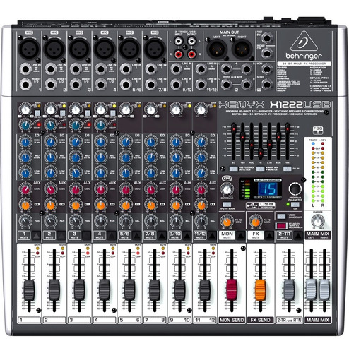 Mesa De Som Com Efeitos Bivolt Xenyx X 1222 Usb - Behringer